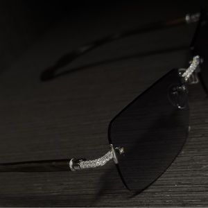 Vintage Gold and Wood, Buffalo Horn, VS Diamond Sunglasses